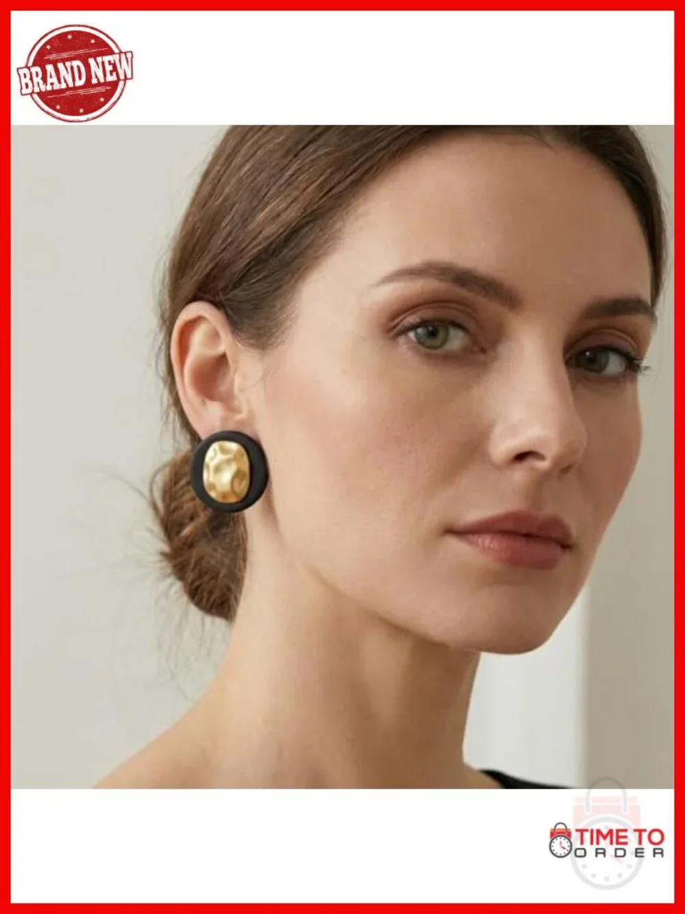 Hypoallergenic White Gold Plated Stud Earrings with 925 Silver Posts